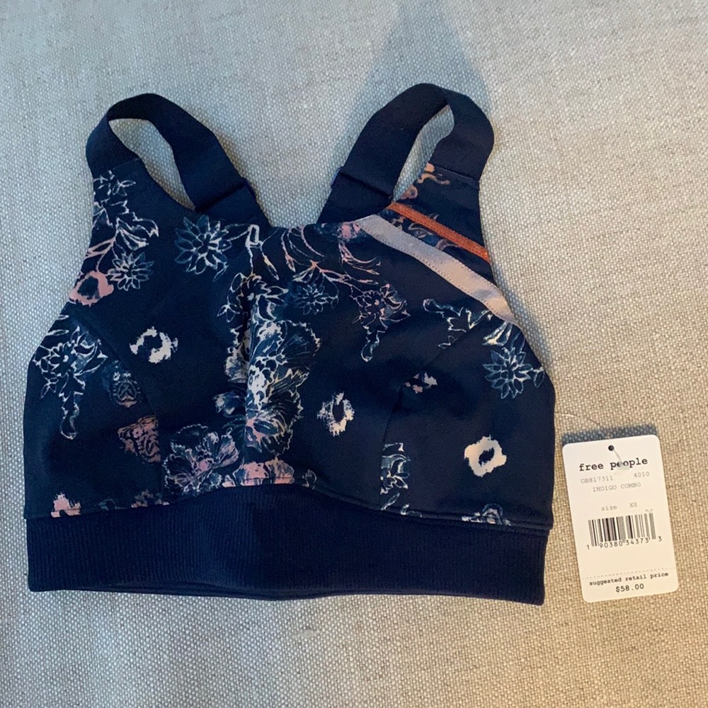 (NWT) Free People Indigo Sports Bra